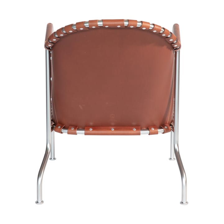 Bruno fauteuil, Leder bruin vintage-mat chroom Källemo