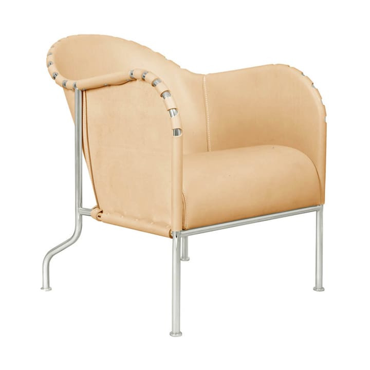 Bruno fauteuil - Naturel-mat chroom - Källemo