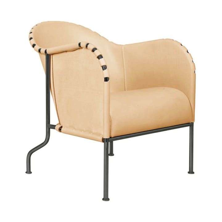 Bruno fauteuil - Naturel-zwartgeoxideerd - Källemo