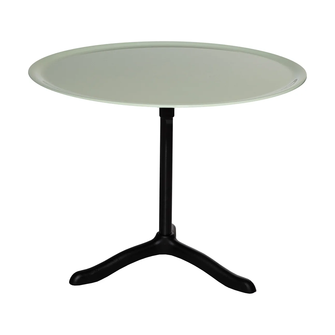 Cassis salontafel Ø47 cm, Black geanodiseerd aluminium-surf green Källemo