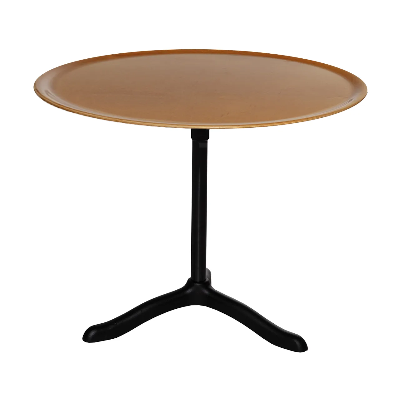 Cassis salontafel Ø47 cm, Zwart geanodiseerd aluminium-berken Källemo