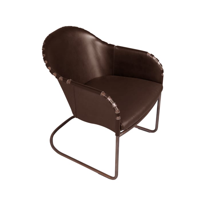 Ingo fauteuil - Cigarbruin-koperbehandeld - Källemo