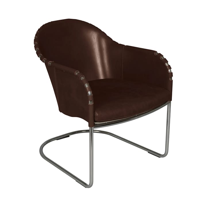 Ingo fauteuil - Cigarrenbruin-mat chroom - Källemo