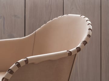 Ingo fauteuil - Cigarrenbruin-mat chroom - Källemo