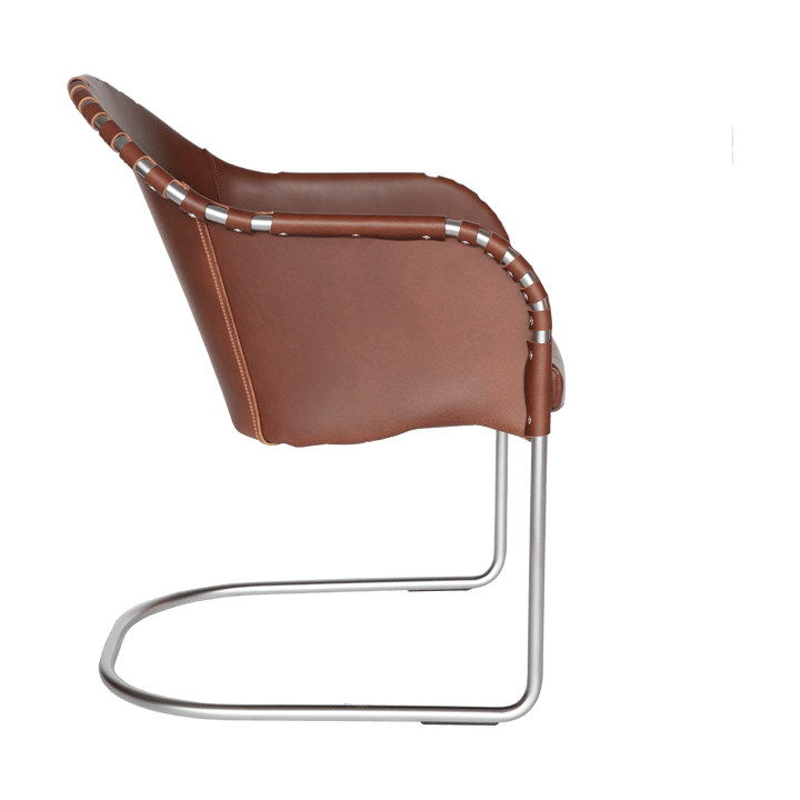 Ingo fauteuil, Cognac-matte chroom Källemo