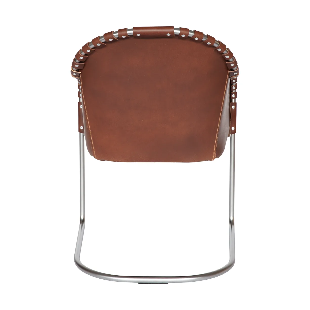 Ingo fauteuil, Cognac-matte chroom Källemo