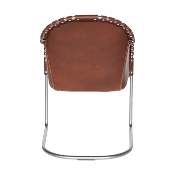 Ingo fauteuil - Cognac-matte chroom - Källemo