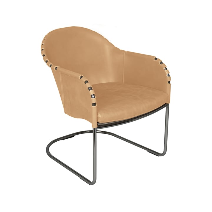 Ingo fauteuil - Naturel-chroom - Källemo