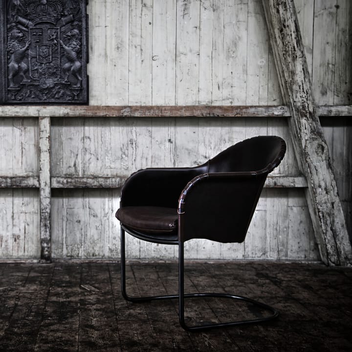 Ingo fauteuil, Naturel-chroom Källemo