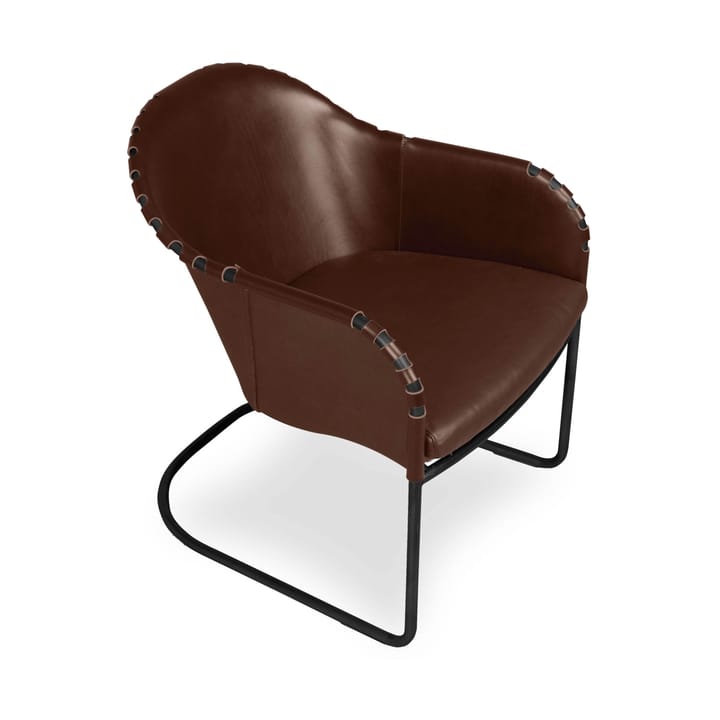 Ingo fauteuil - Sigarenbruin-zwart geoxideerd - Källemo