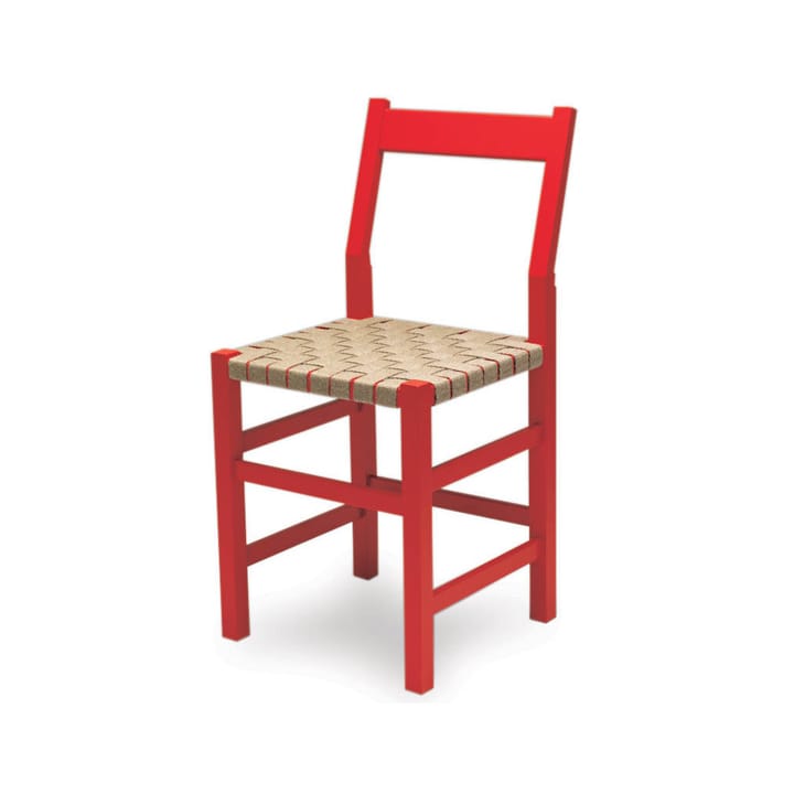 Schablon stoel - Zadelband naturel-rood standaard - Källemo