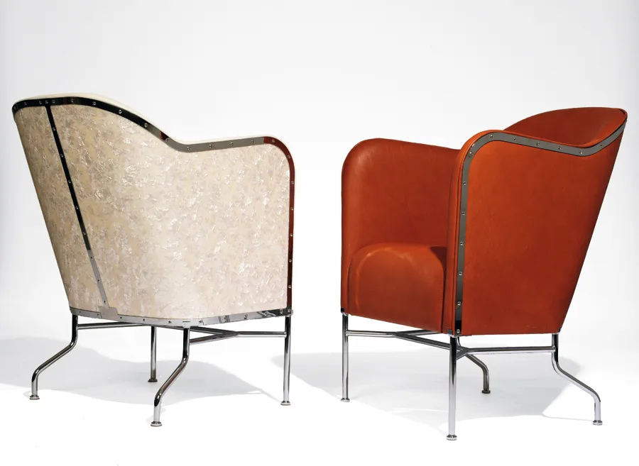 Star fauteuil, Wild nature 8695 roest-chromestandaard Källemo