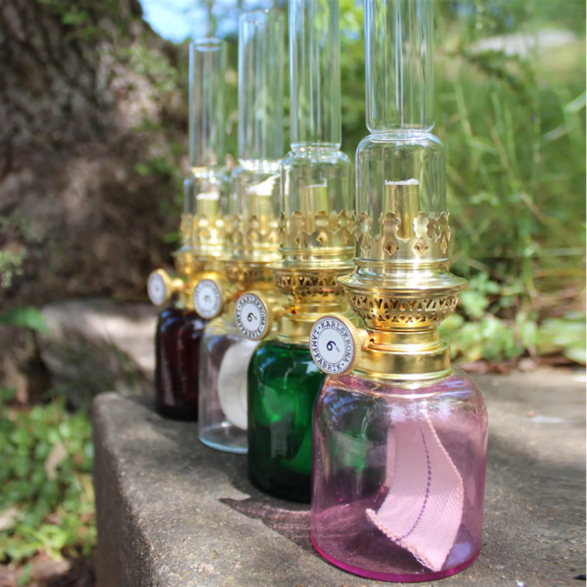 Koholmen paraffine-lamp, bruin Karlskrona Lampfabrik