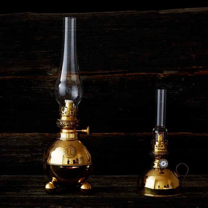 Nattlampan paraffine-lamp, messing Karlskrona Lampfabrik