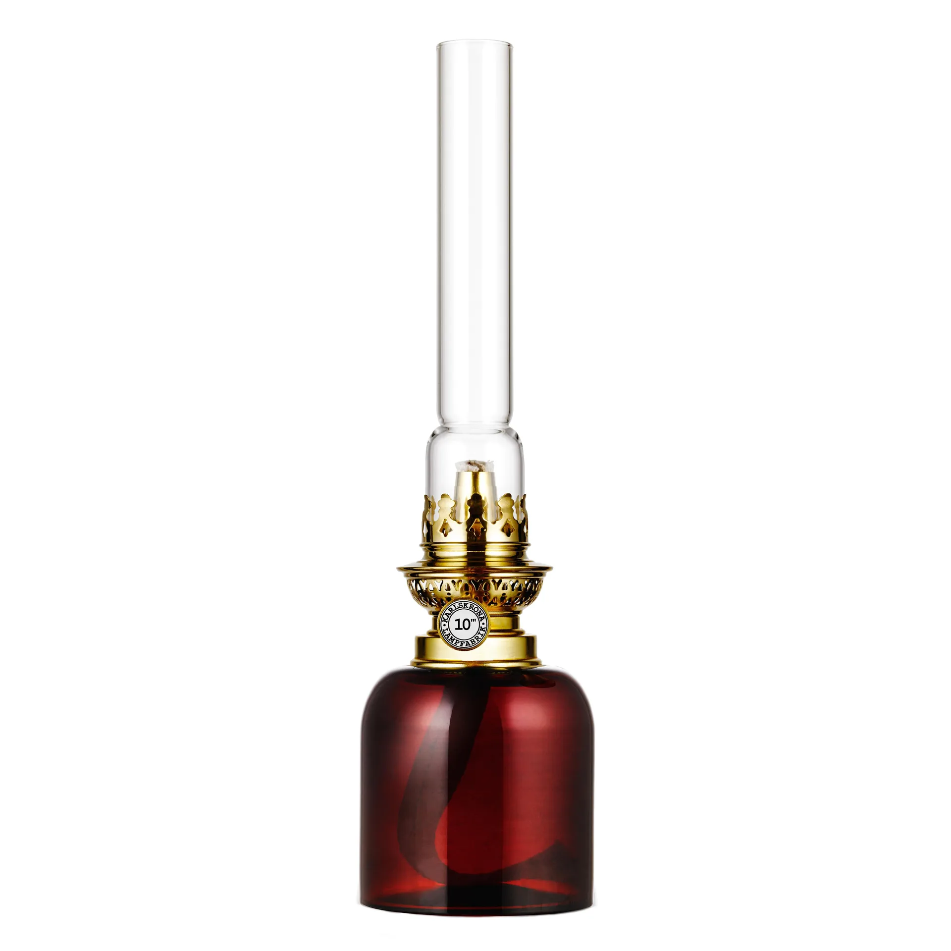 Skeppsholmen paraffine-lamp, bruin Karlskrona Lampfabrik