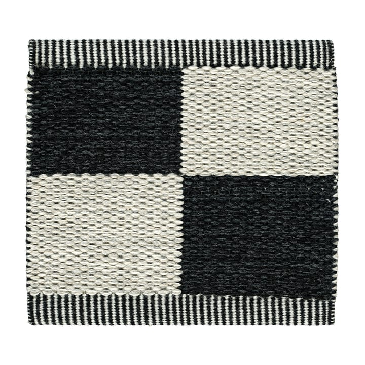 Checkerboard Icon vloerkleed 85x200 cm, Midnight black Kasthall
