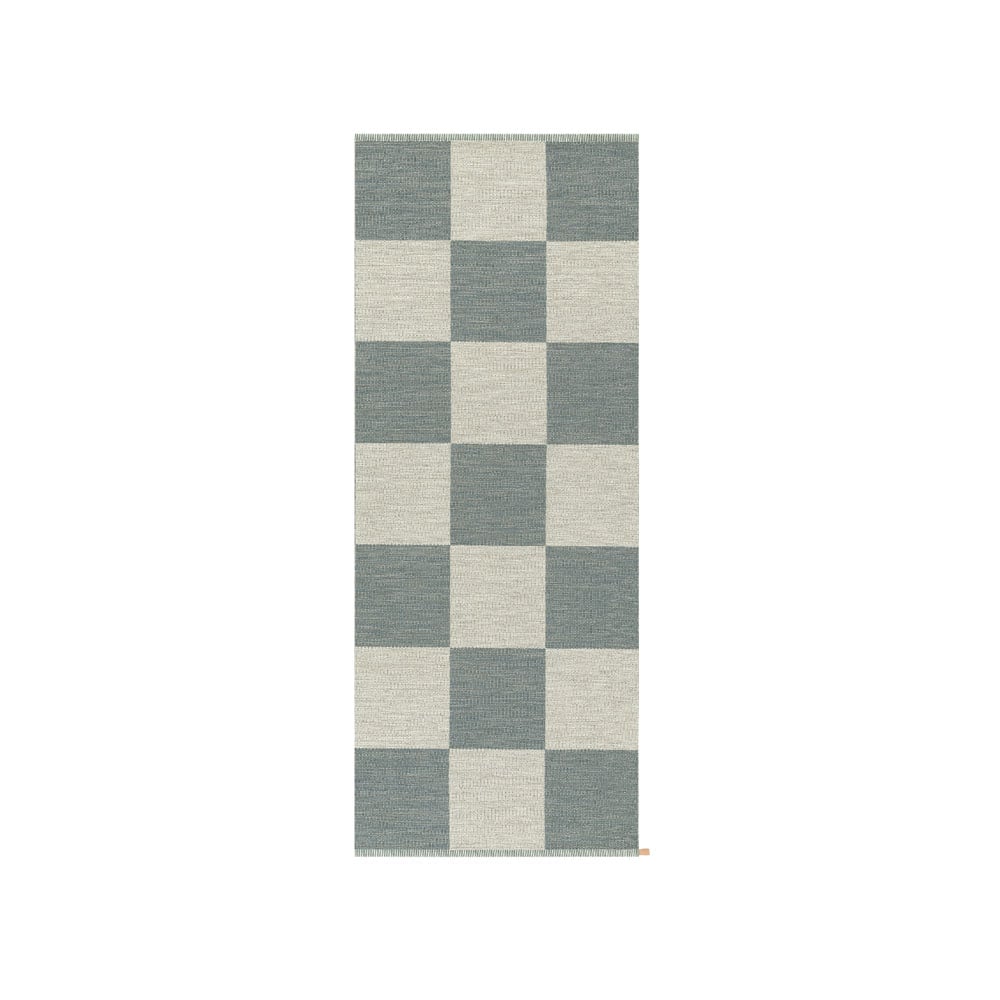 Kasthall Checkerboard Icon vloerkleed 85x200 cm Polarized Blue