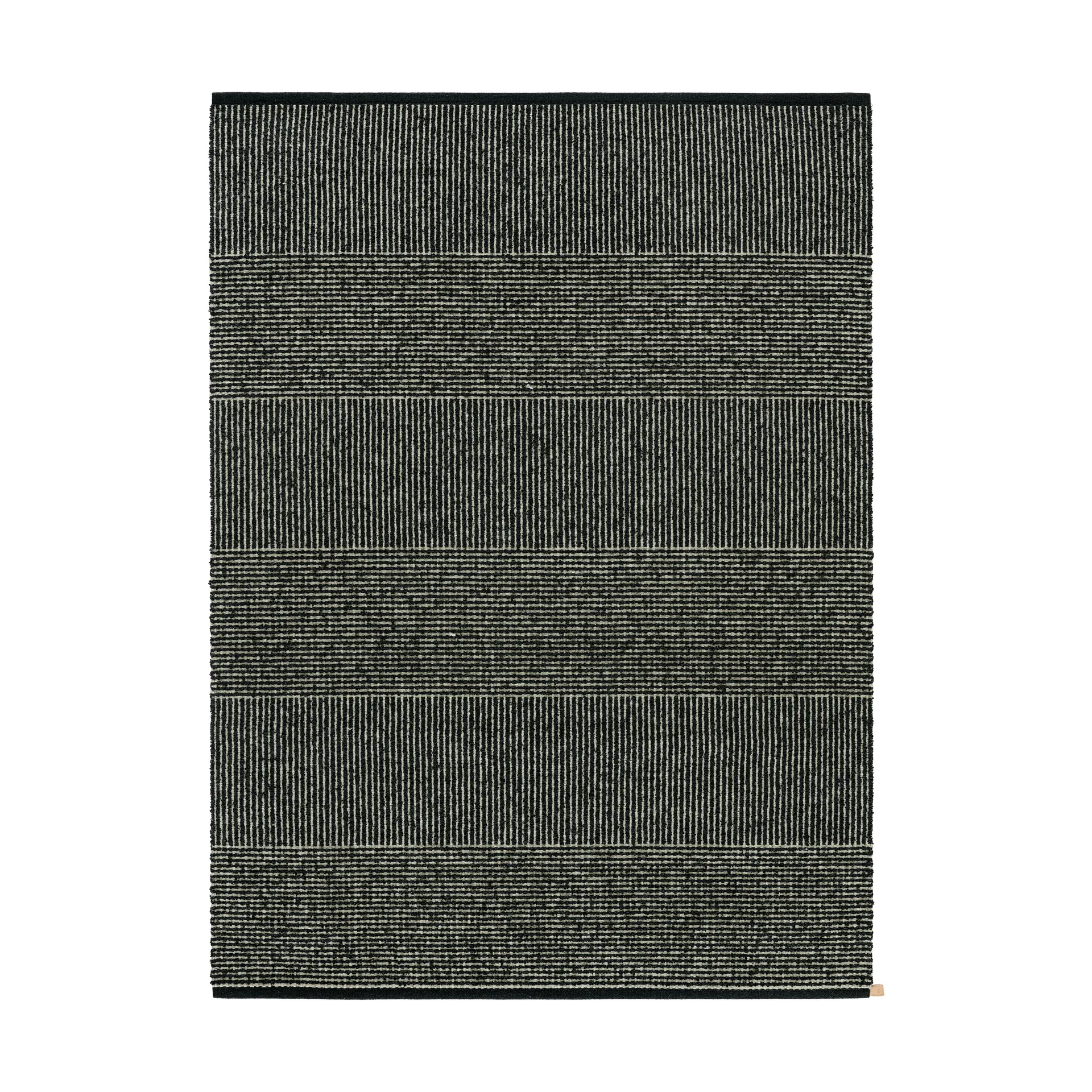 Fasad Duo vloerkleed, Dark black-light grey 501, 170x240 cm Kasthall