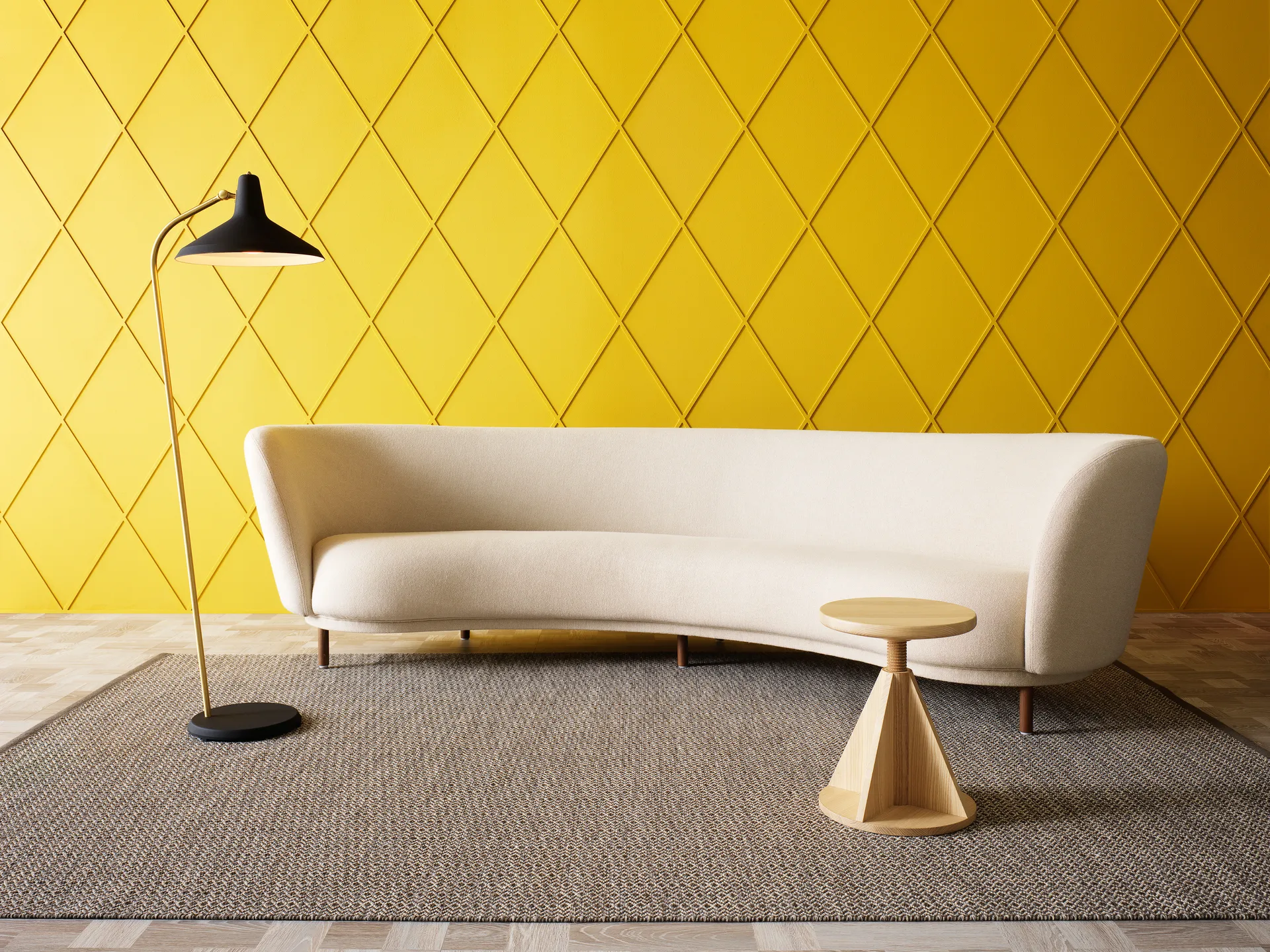 Ingrid Icon vloerkleed 195x300 cm, Brown Grey Kasthall