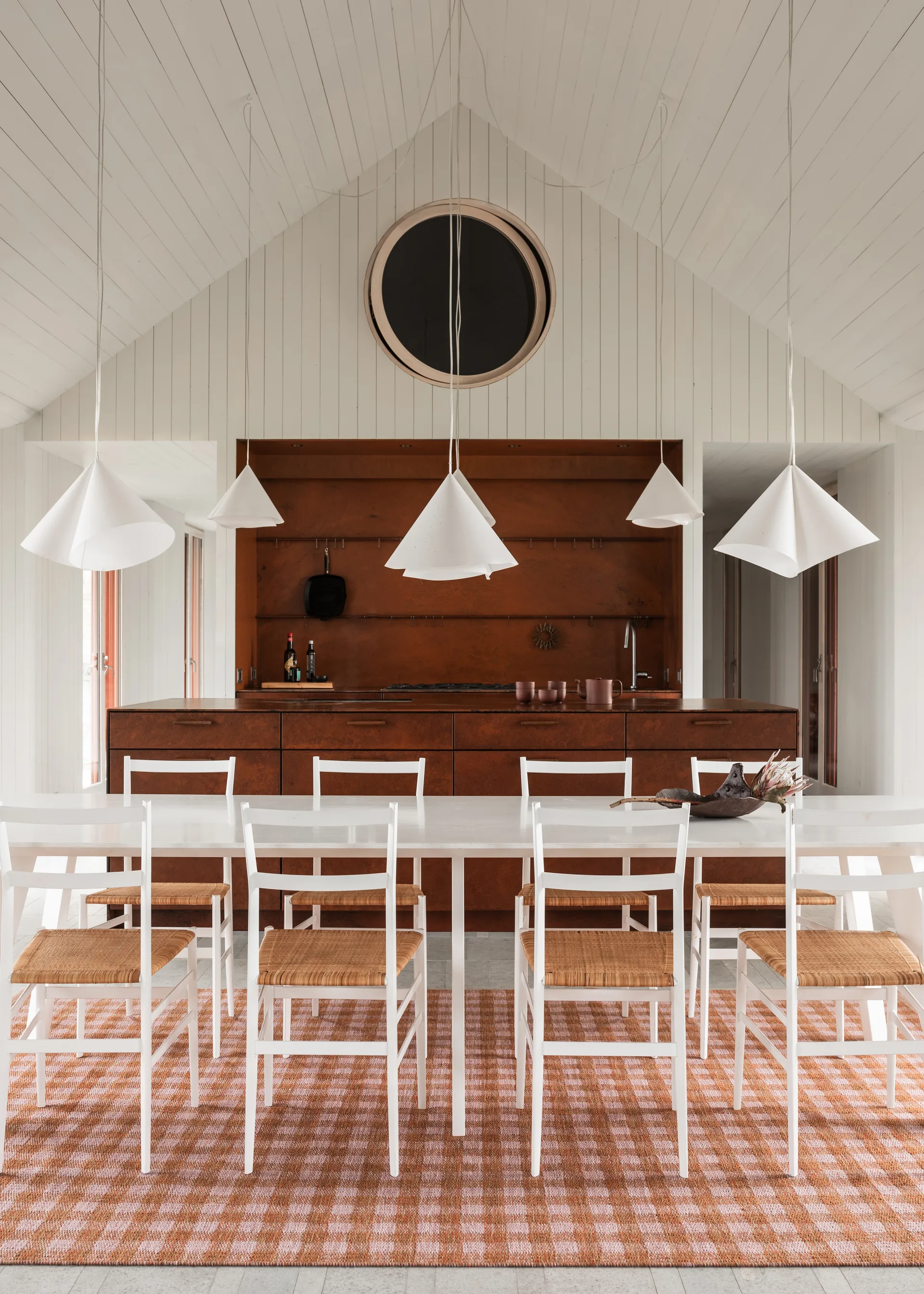 Vichy vloerkleed 165x240 cm, Pistachio 730 Kasthall