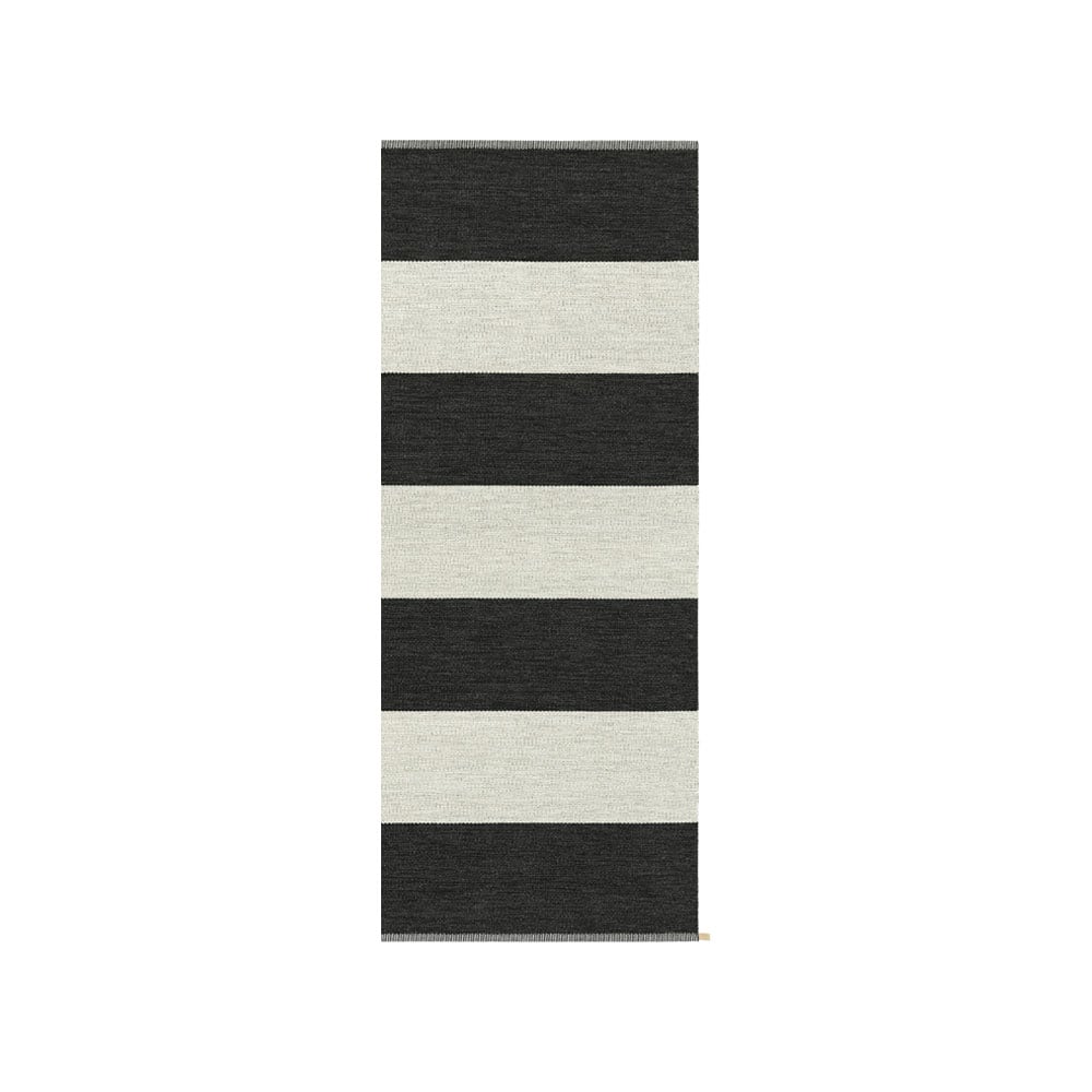 Kasthall Wide Stripe Icon gangloper Midnight black 200x85 cm