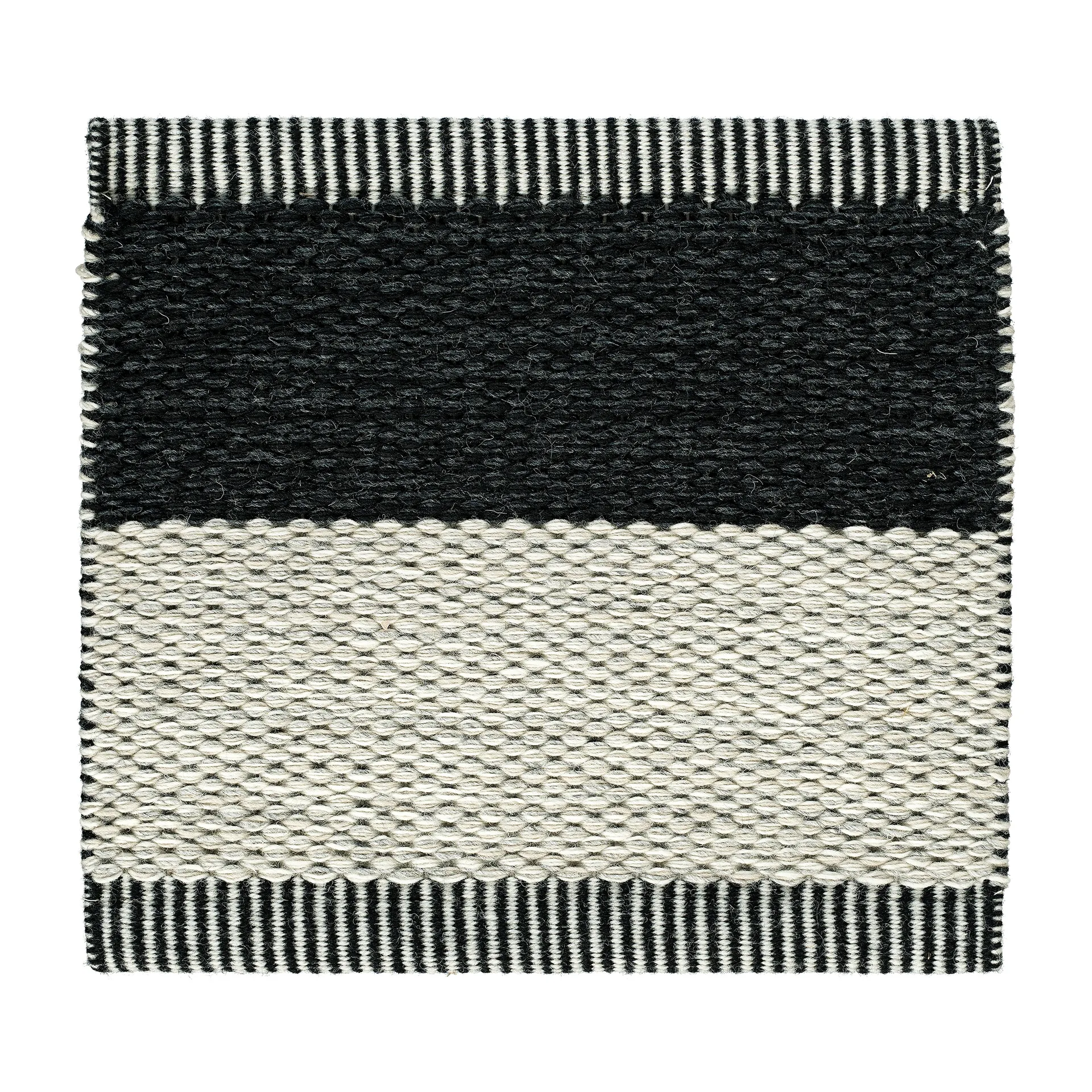 Wide Stripe Icon vloerkleed 160x240 cm, Midnight black Kasthall