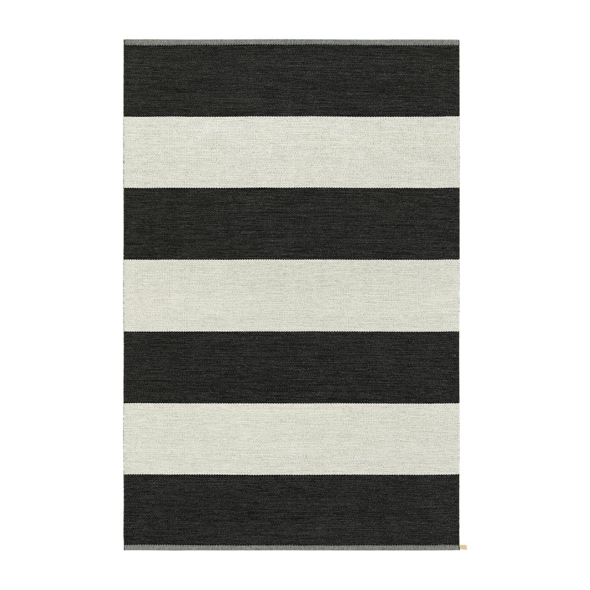 Kasthall Wide Stripe Icon vloerkleed 195x300 cm Midnight black
