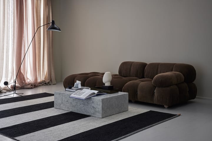 Wide Stripe Icon vloerkleed 195x300 cm, Midnight black Kasthall