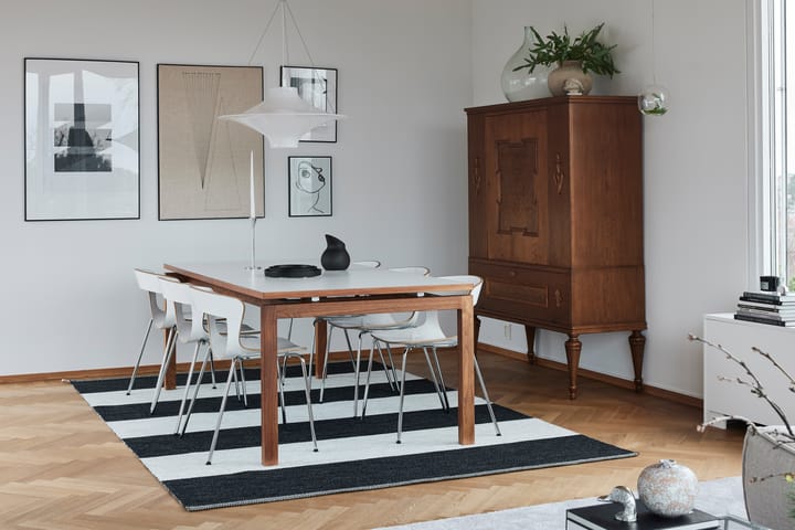 Wide Stripe Icon vloerkleed 195x300 cm, Midnight black Kasthall