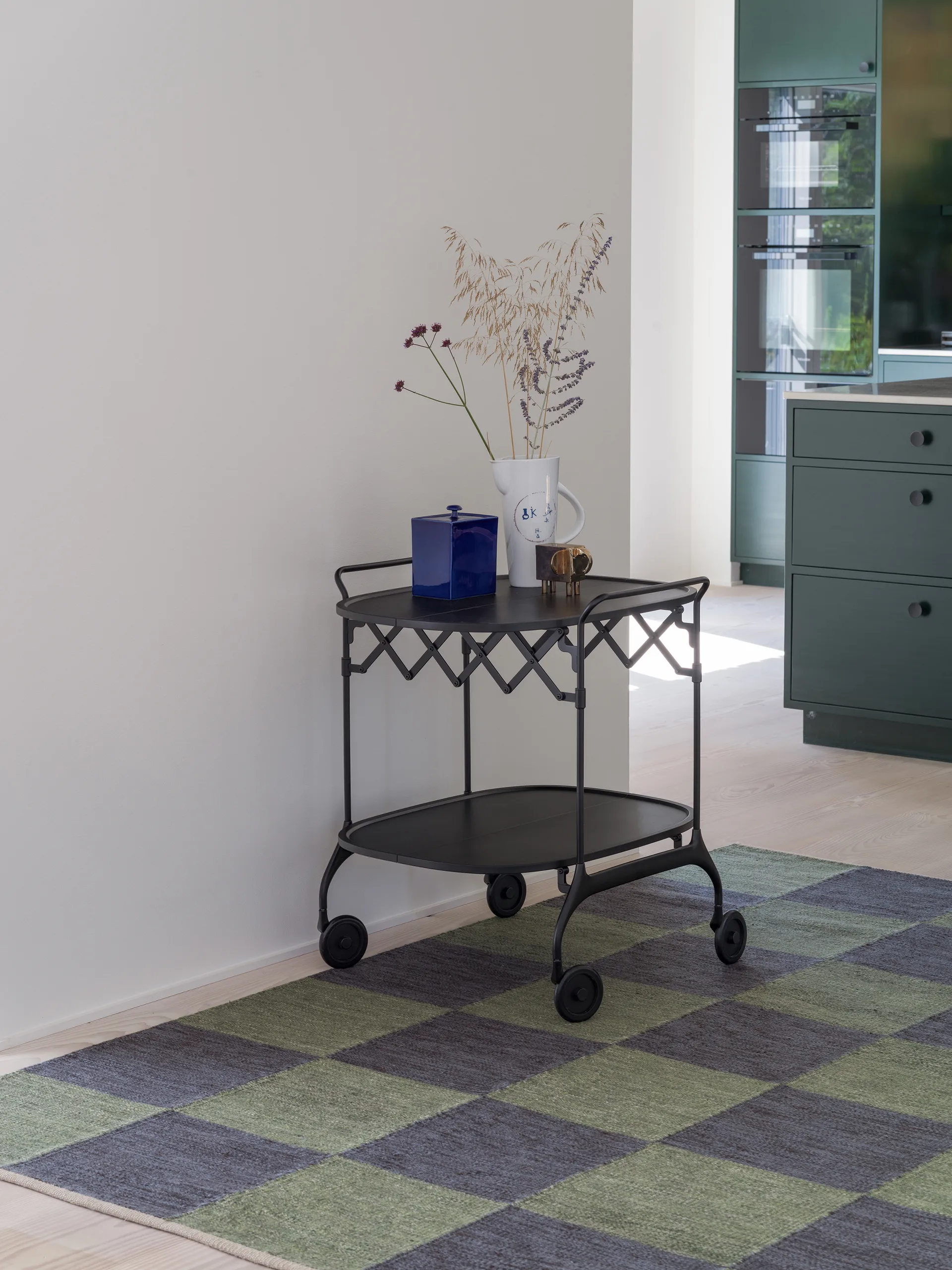 Allium Fox Trott vloerkleed, Dark Green, 200x300 cm Kateha