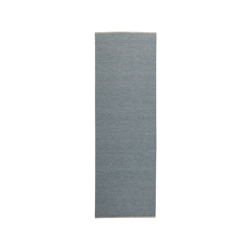Kateha Allium gangtapijt 80x250 cm silver blue | Scandinavisch Interieur | Wollen vloerkleden | Grijs