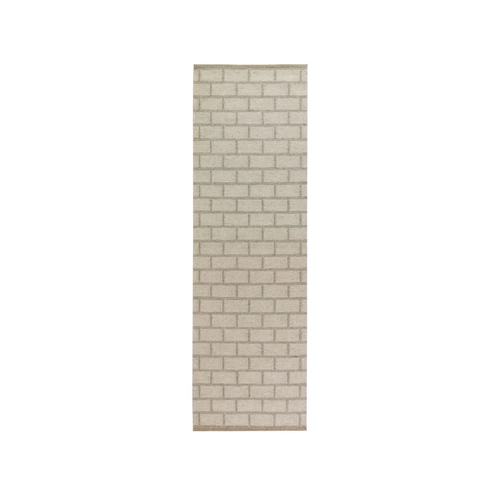 Brick gangloper, light grey, 80x250 cm Kateha