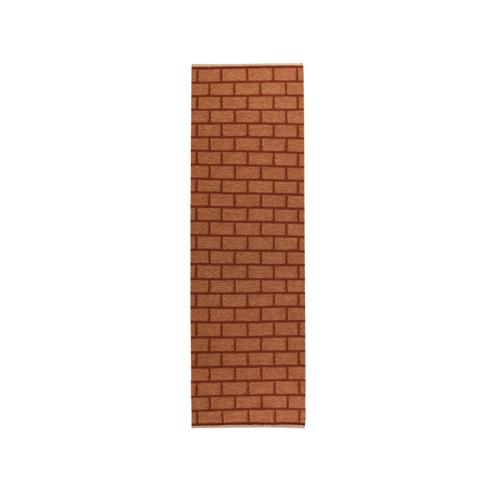Kateha Brick gangloper rust, 80x250 cm