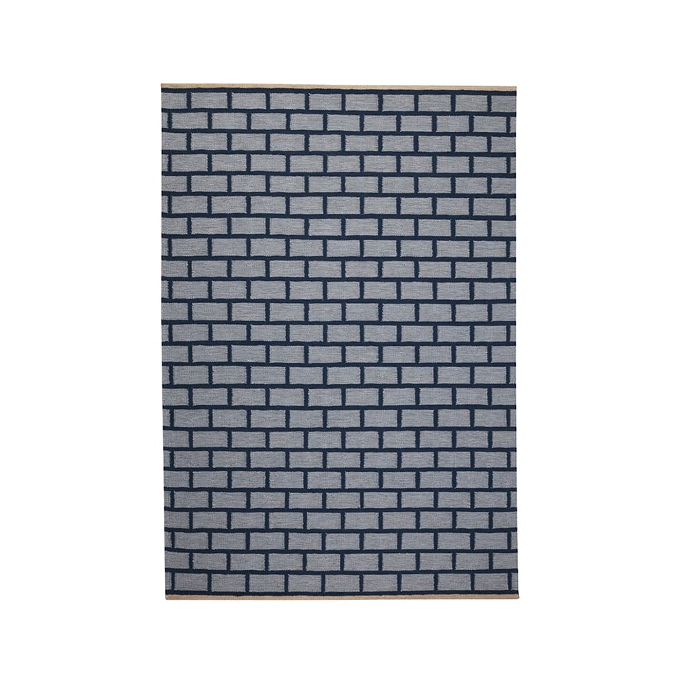 Kateha Brick vloerkleed blue, 170x240 cm