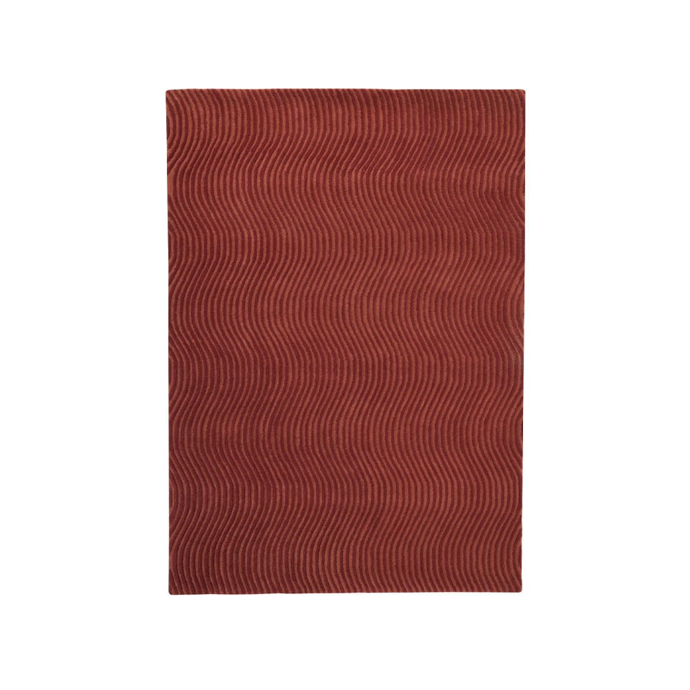 Kateha Dunes Wave vloerkleed dusty red, 200x300 cm