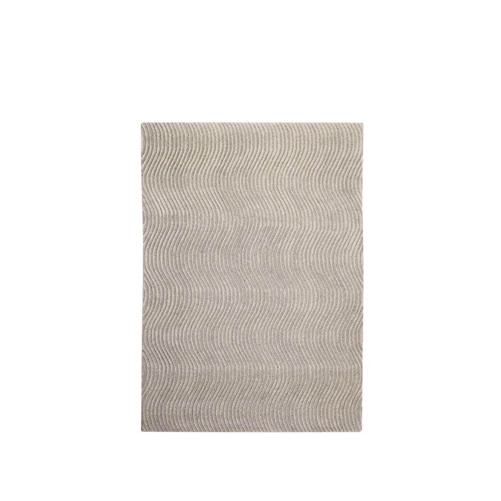 Kateha Dunes Wave vloerkleed light grey, 170x240 cm