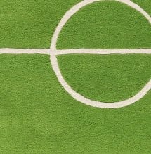 Football vloerkleed, groen 120x180 Kateha