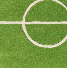 Football vloerkleed - groen 120x180 - Kateha