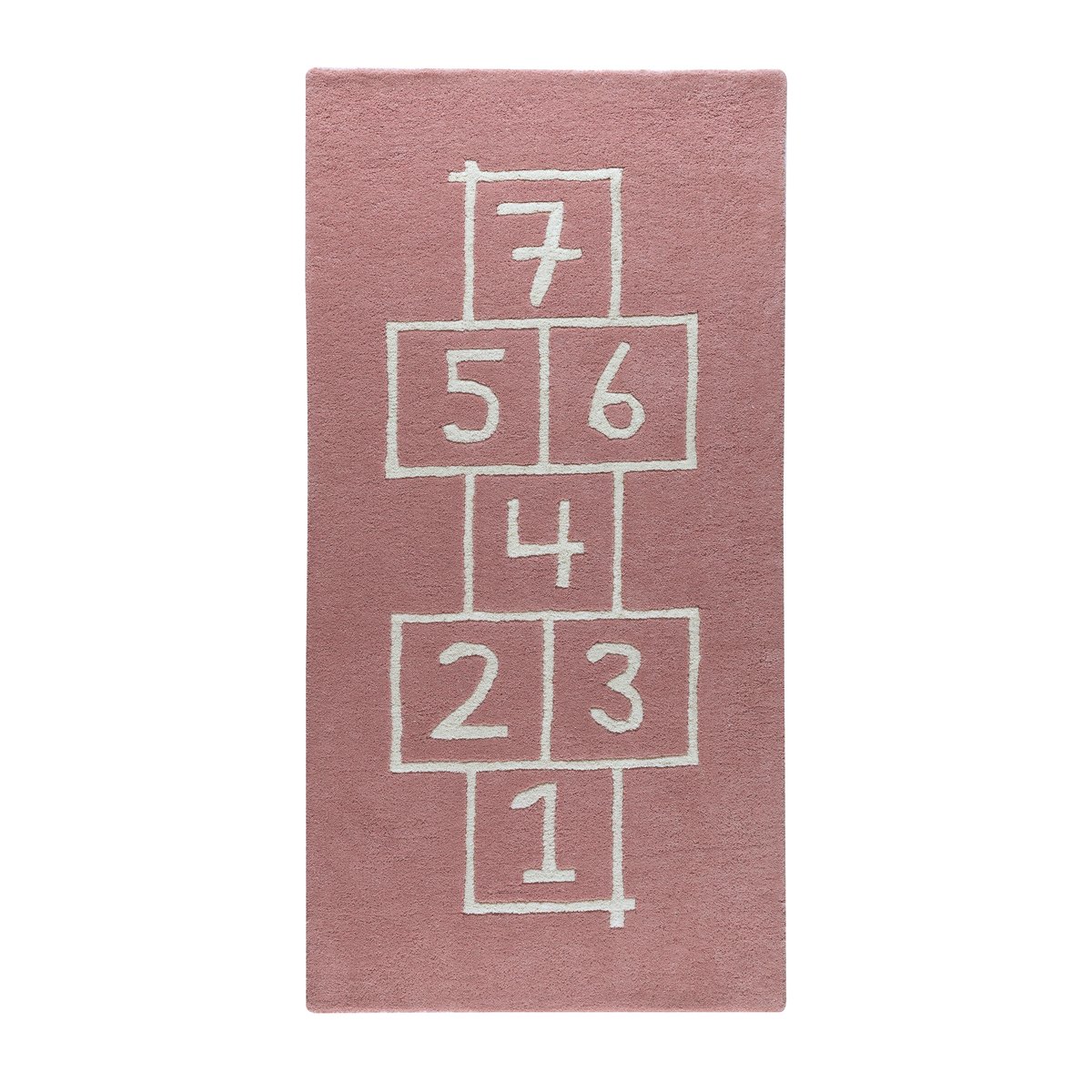 Kateha Hopscotch vloerkleed roze | Scandinavisch Interieur | Kindervloerkleden | Roze