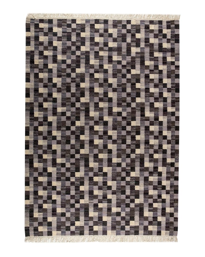 Kleine doos handgeweven tapijt grijs - 300x200 - Kateha