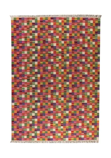 Kleine doos handgeweven tapijt meerkleurig - 240x170 cm - Kateha