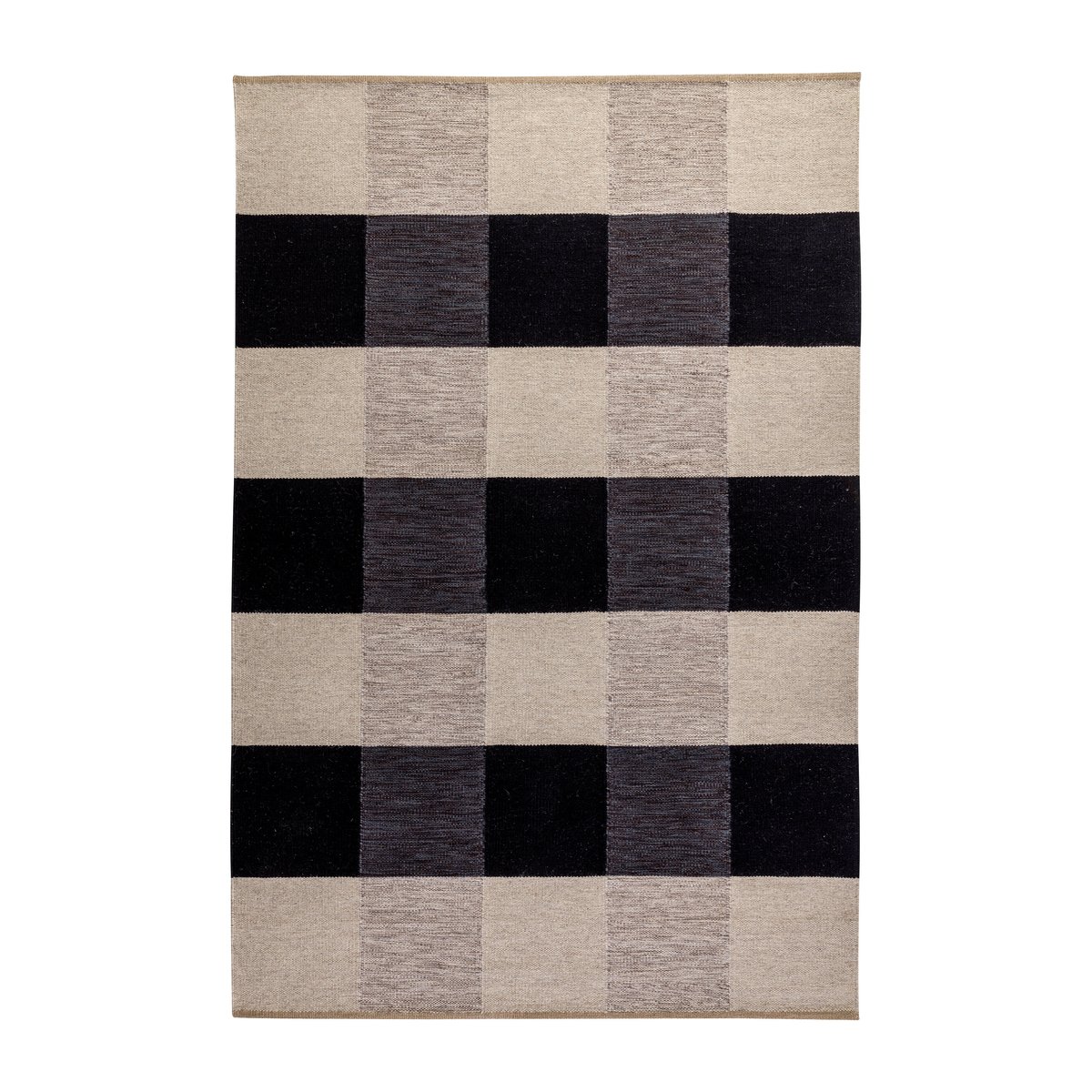 Kateha Night and Day handgeweven tapijt 170x240 cm Nearly black 170x240 cm