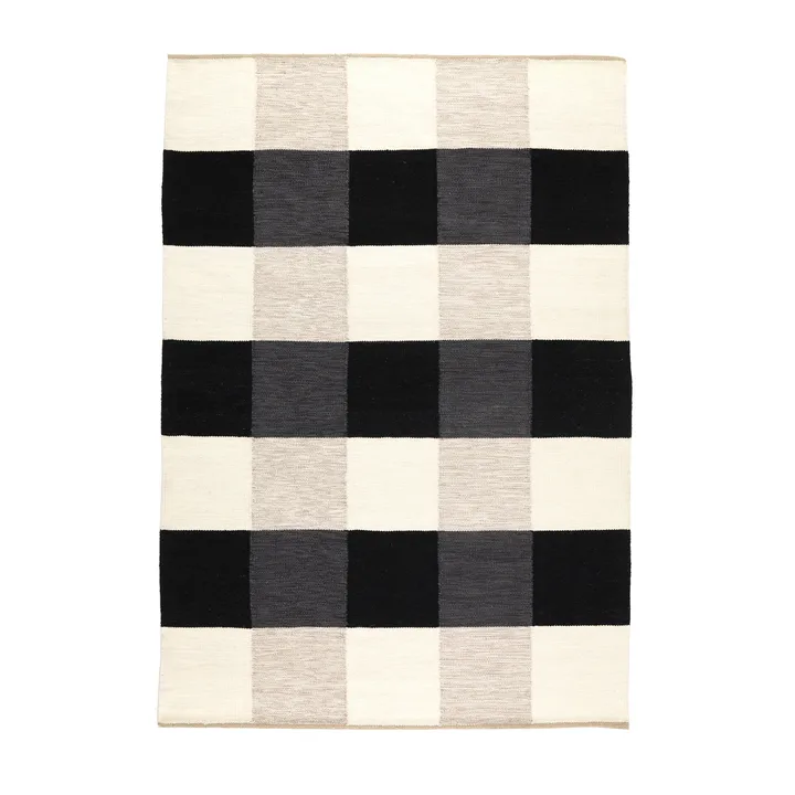 Night and Day handgeweven tapijt 170x240 cm - White/black, 200x300 cm - Kateha