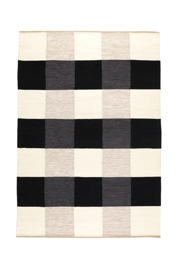 Night and Day handgeweven tapijt 170x240 cm - Zwart & wit - Kateha