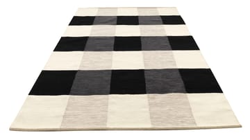 Night and Day handgeweven tapijt 170x240 cm - Zwart & wit - Kateha