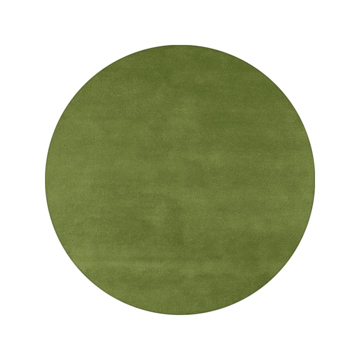 Sencillo vloerkleed rond - green, 220 cm - Kateha