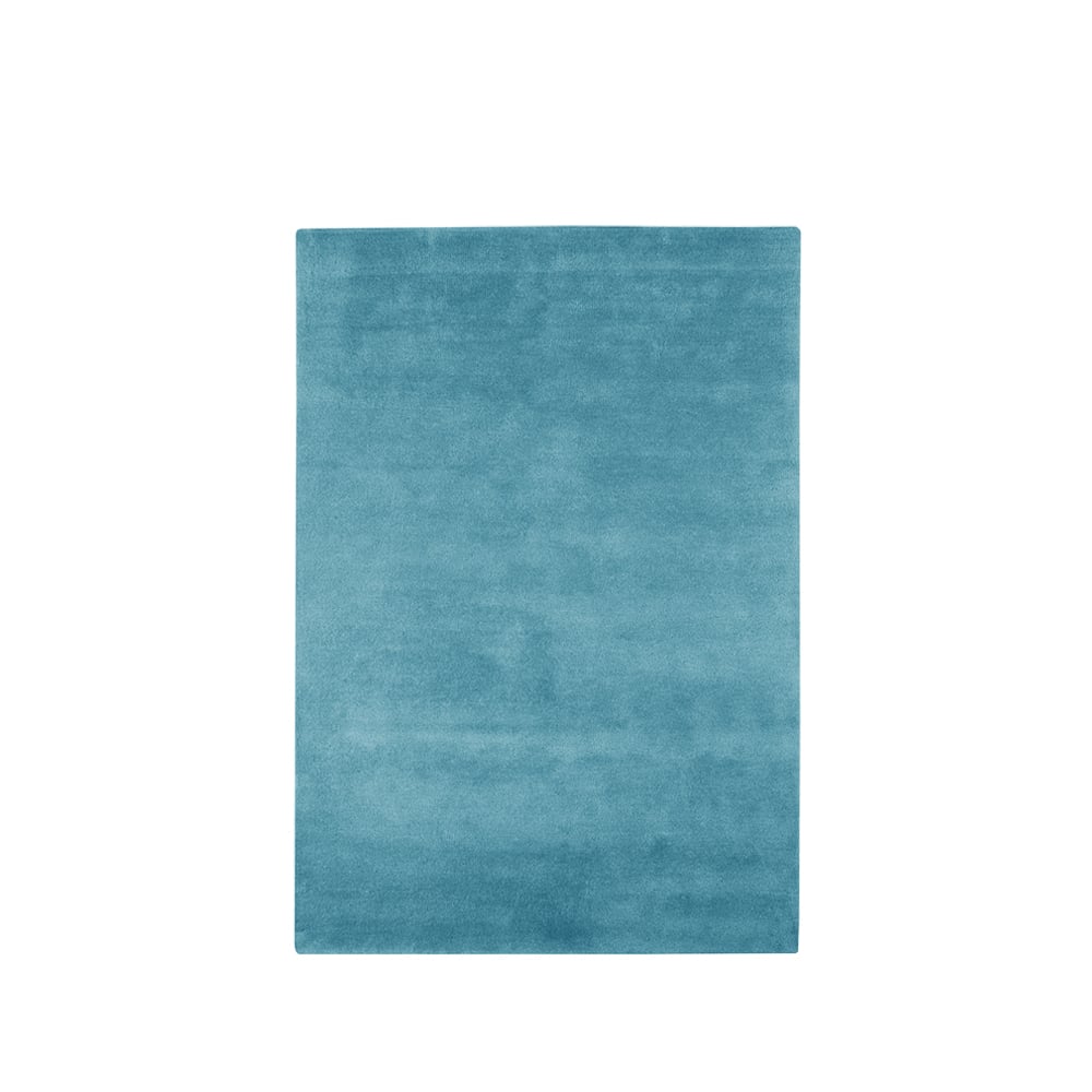 Kateha Sencillo vloerkleed turquoise, 170x240 cm | Scandinavisch Interieur | Wollen vloerkleden | Turkoois