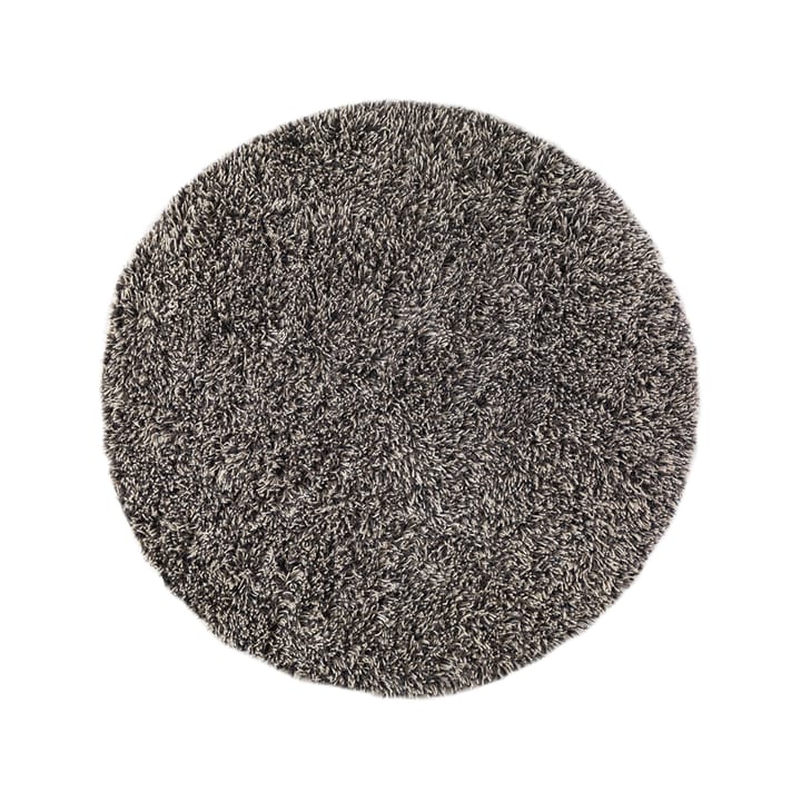 Shaggy vloerkleed rond - white/charcoal, 220 cm - Kateha