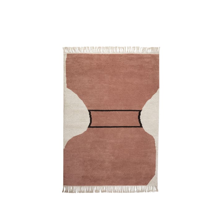 Silhouette flossa vloerkleed - dusty red, 170x240 cm - Kateha