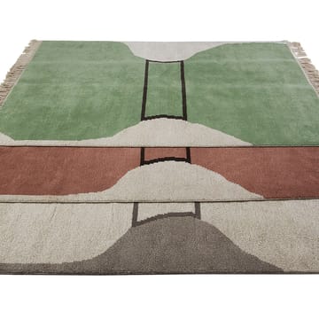 Silhouette flossa vloerkleed - dusty red, 170x240 cm - Kateha